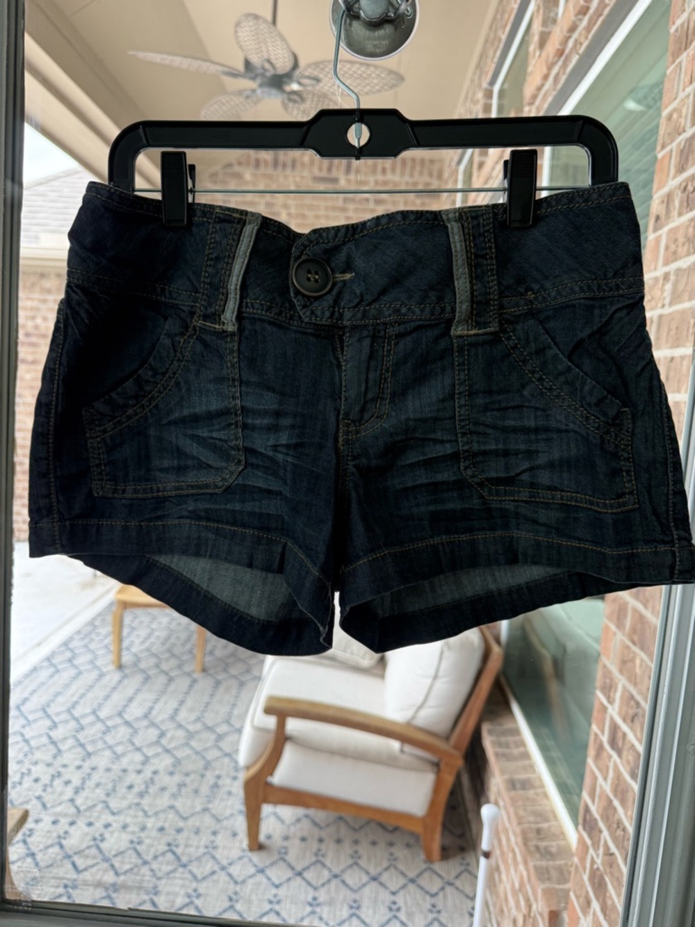 Mossimo Supply Co. Dark Indigo Denim Shorts